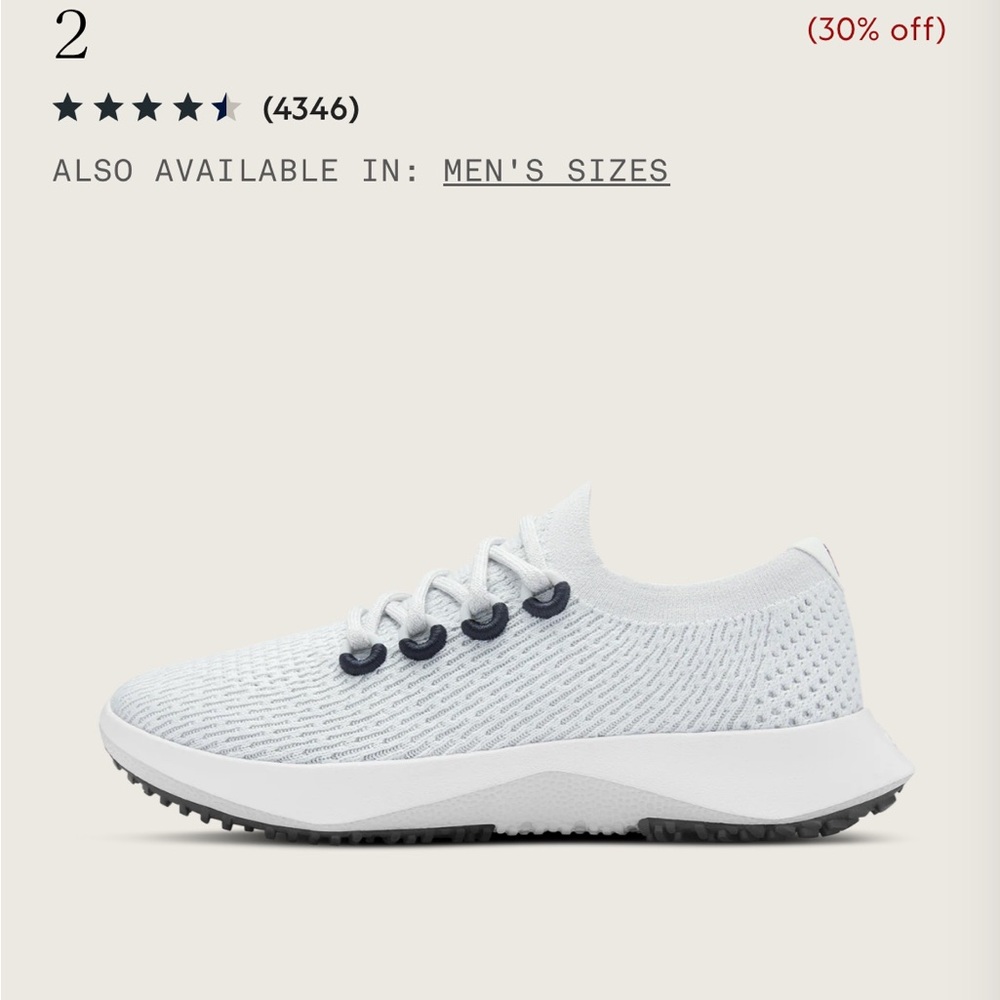 Allbirds Women's Tree Dasher 2 running shoes 8 - Picture 4 of 11